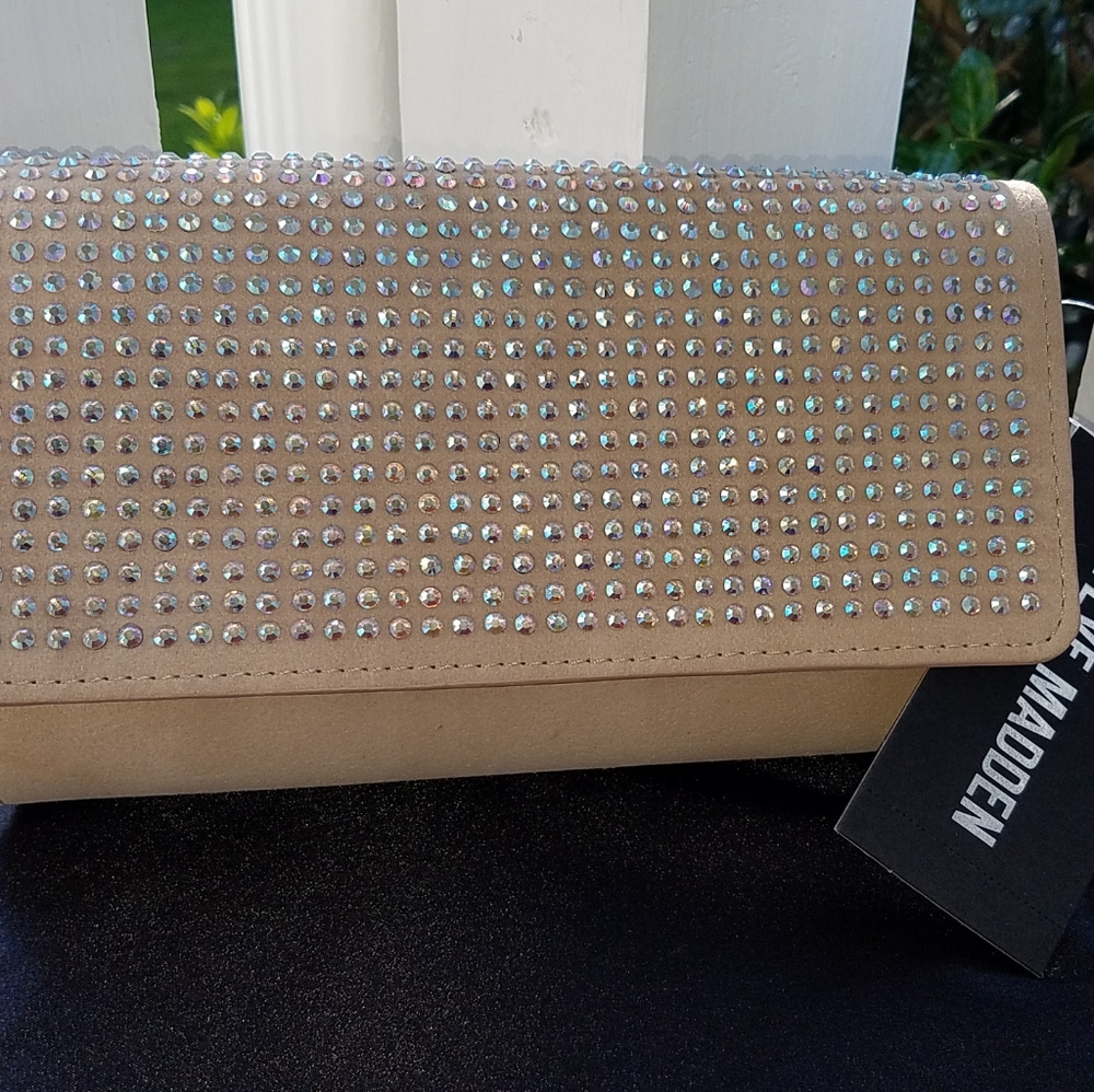 Steve Madden Chain Crossbody Bag W/ Rhinestone
